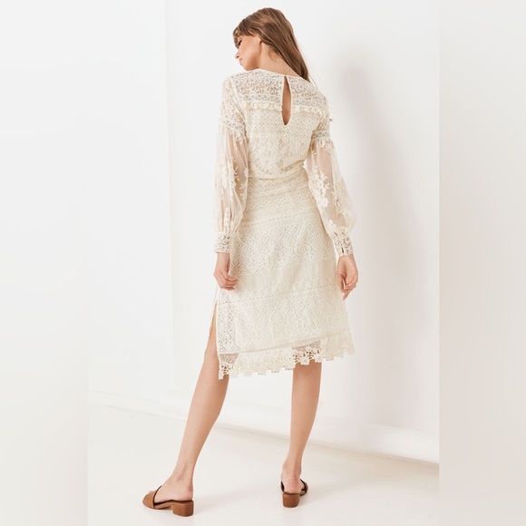 SPELL dawn lace belted midi dress - Picture 8 of 11